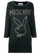 Moschino Playboy Studded Mini Dress - Black