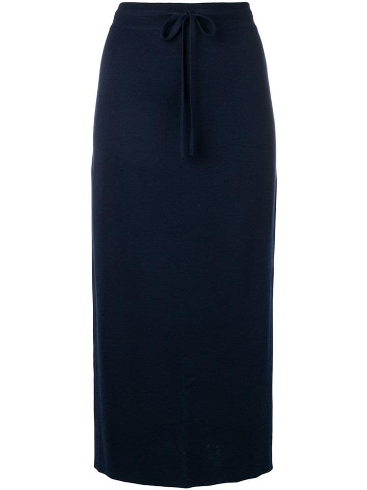 Pringle Of Scotland Drawstring Skirt - Blue