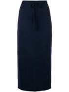 Pringle Of Scotland Drawstring Skirt - Blue
