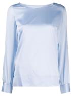 Pinko Long-sleeve Fitted Blouse - Blue