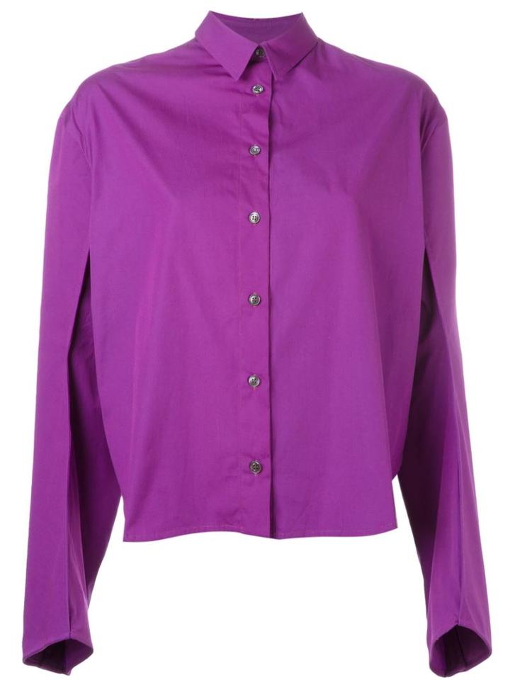Y / Project Structured Sleeve Shirt, Women's, Size: 40, Pink/purple, Cupro