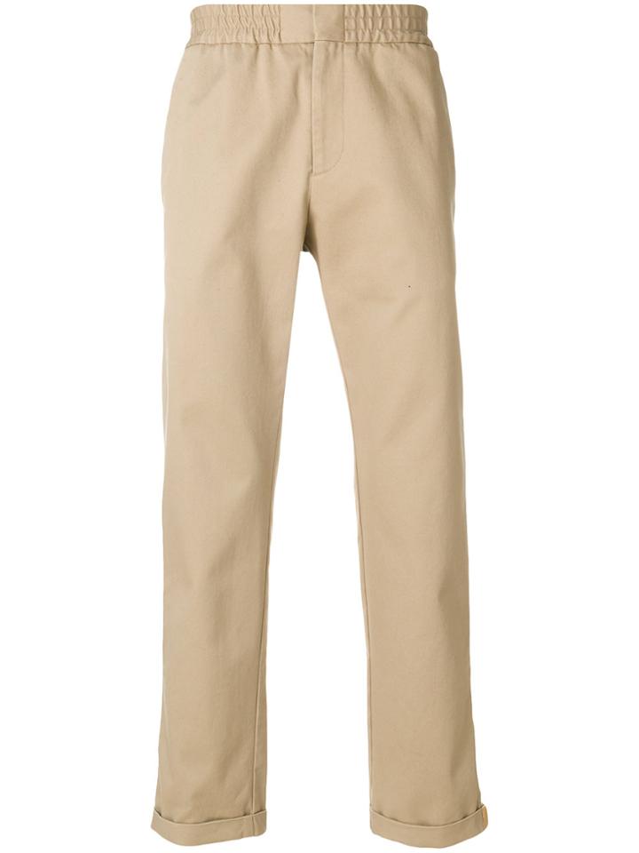 Msgm Elasticated Waistband Trousers - Nude & Neutrals