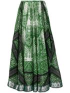 Etro Signature Printed Skirt - Green