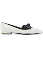 Lanvin Bow Detail Ballerina Shoes - White