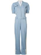 Rosie Assoulin - Mechanic Block Panel Jumpsuit - Women - Cotton - 2, Blue, Cotton