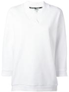 Kenzo V-neck Sweatshirt, Women's, Size: Medium, White, Cotton