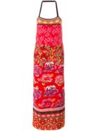 Kenzo Vintage Floral Intarsia Tube Dress - Multicolour