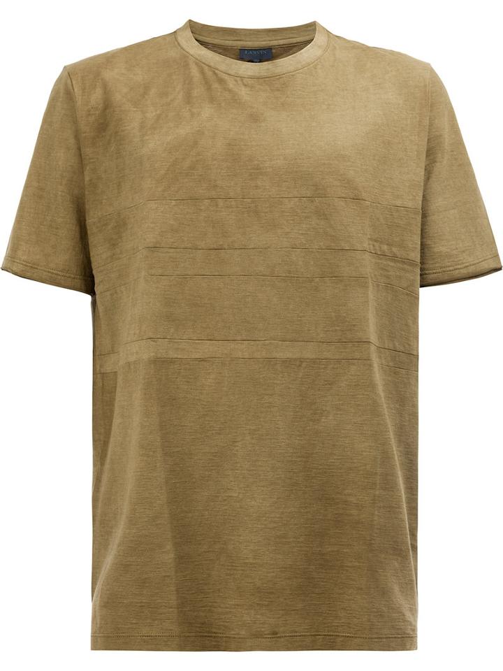 Lanvin Classic Short Sleeve T-shirt, Men's, Size: Small, Green, Cotton/cashmere