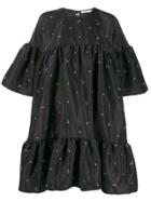 Cecilie Bahnsen Oversized Bead Embellished Dress - Black