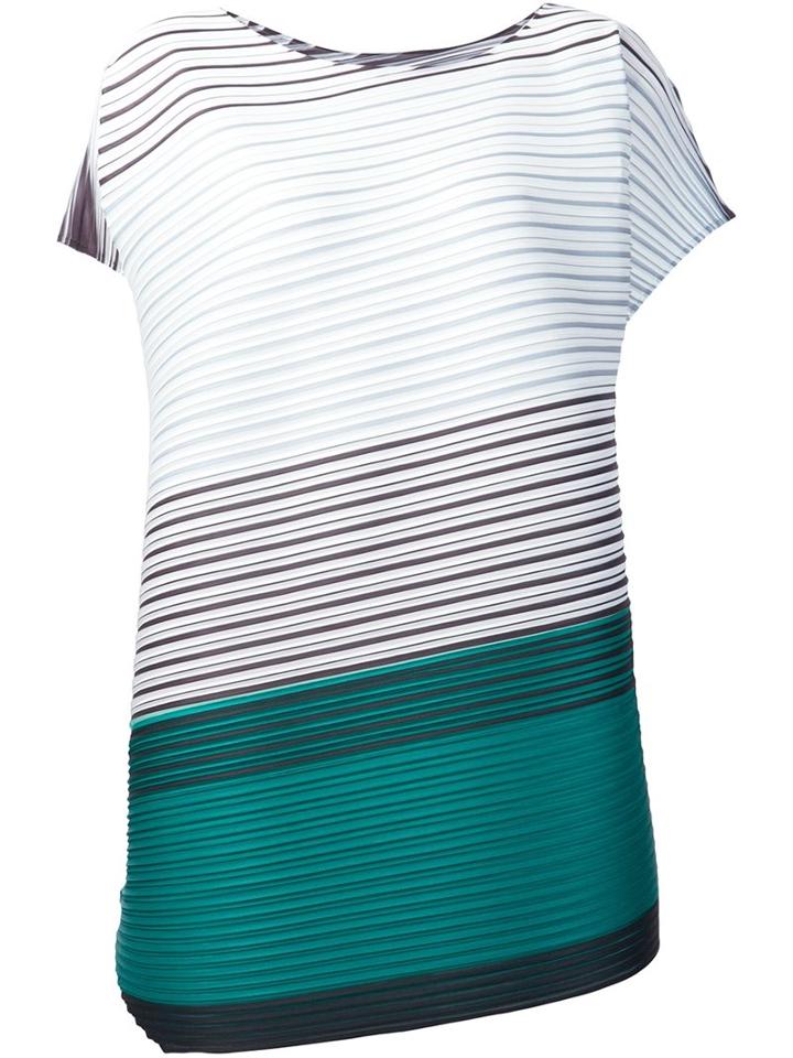 Pleats Please By Issey Miyake Striped Dress