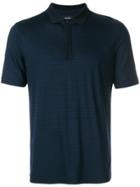 Giorgio Armani Shortsleeved Polo Shirt - Blue