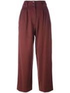 Alaïa Vintage High Waisted Tailored Trousers, Women's, Size: 36, Brown
