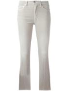 +people Cropped Flared Trousers, Women's, Size: 30, Nude/neutrals, Cotton/spandex/elastane