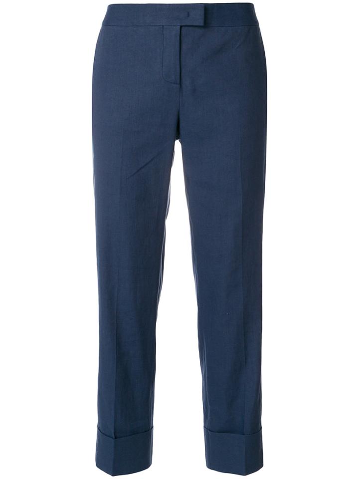 Fabiana Filippi Cropped Tailored Trousers - Blue