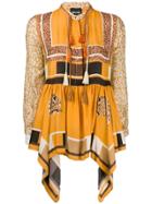 Just Cavalli Printed Handkerchief Top - Orange