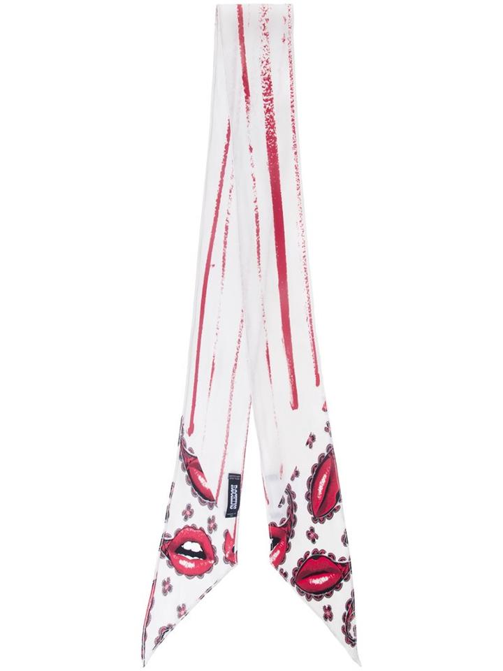 Rockins 'lips Paisley Super Skinny' Scarf