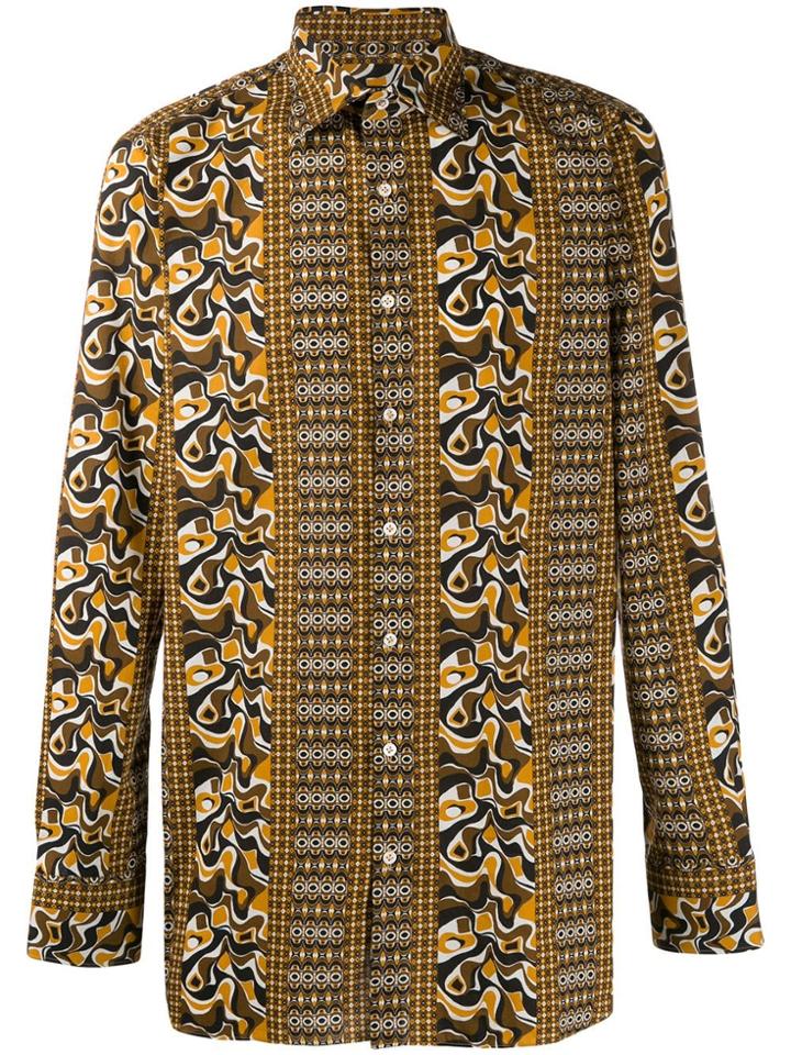 Gabriele Pasini Patterned Shirt - Brown