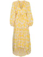 Borgo De Nor Beatrice Floral Print Maxi Dress - Yellow