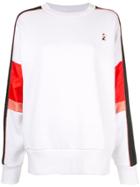 P.e Nation Logo Colour-block Sweatshirt - White
