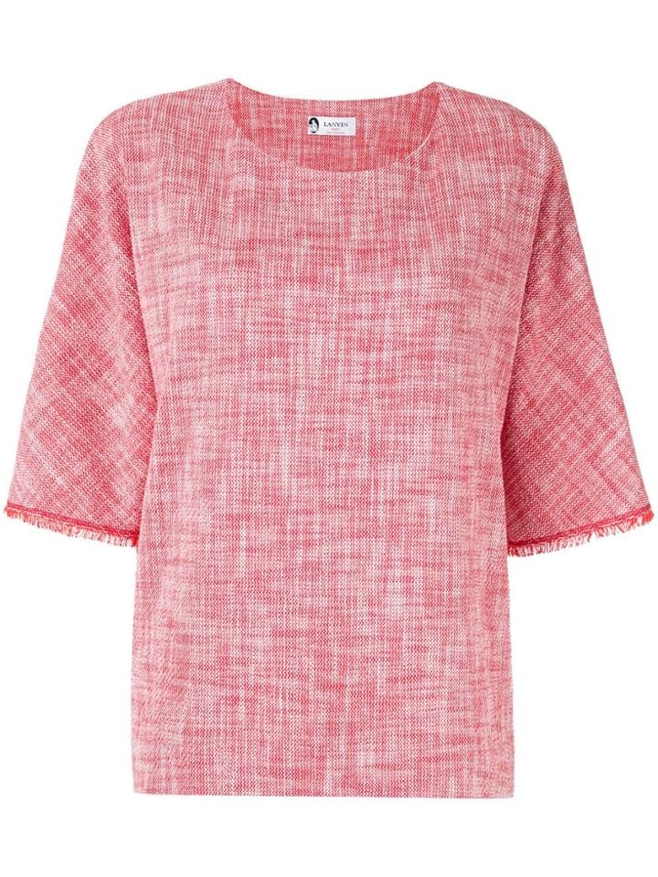 Lanvin Scribble Pattern Top - Red