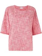 Lanvin Scribble Pattern Top - Red