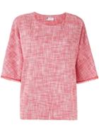 Lanvin Scribble Pattern Top - Red