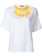 Prada Beaded Collar T-shirt - White