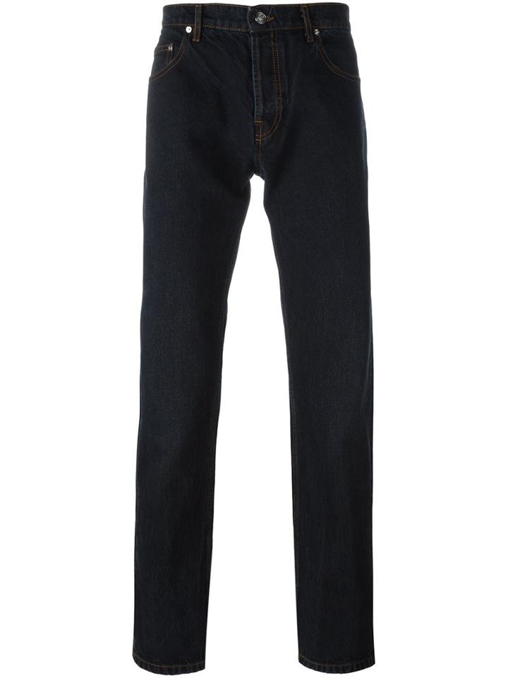Kenzo Straight-leg Jeans, Men's, Size: 36, Blue, Cotton
