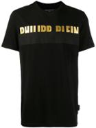 Philipp Plein Logo Bar Print T-shirt - Black