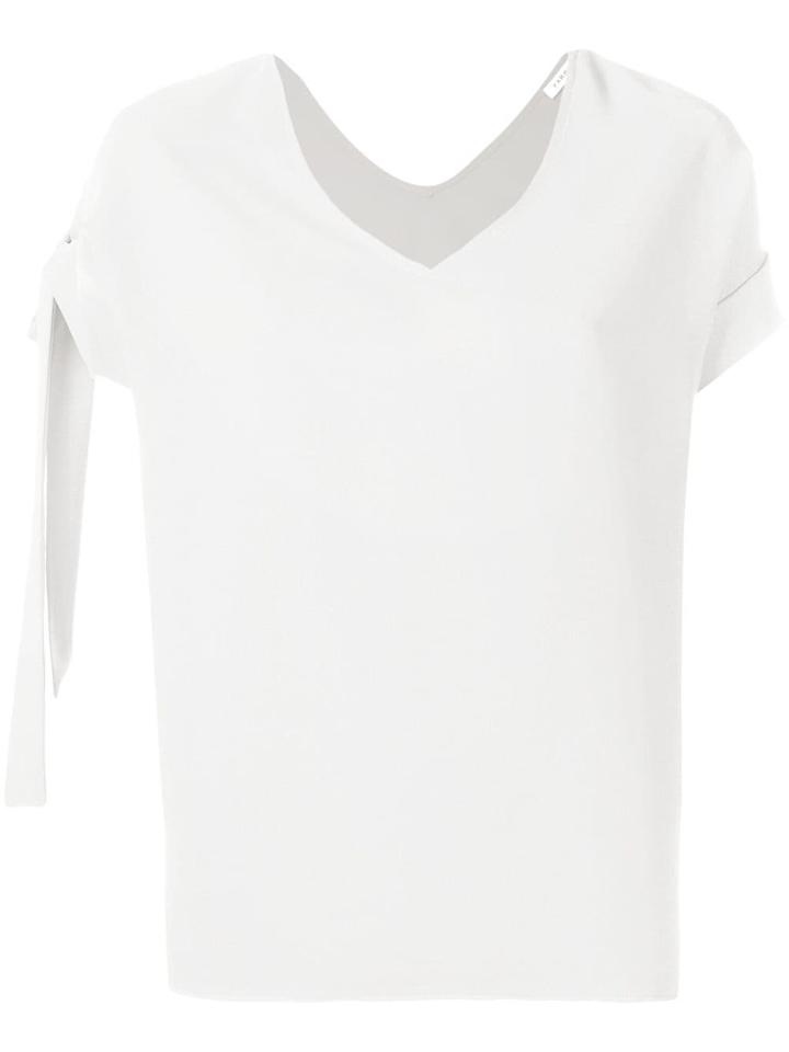 P.a.r.o.s.h. Side Bow Detail Blouse - Neutrals