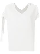P.a.r.o.s.h. Side Bow Detail Blouse - Neutrals