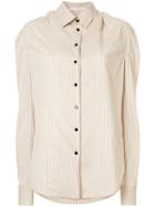 Olivier Theyskens Striped Shirt - Do Not Use - Beige