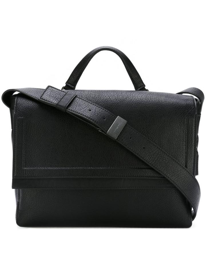 Salvatore Ferragamo Flap Shoulder Bag, Women's, Black, Polyurethane