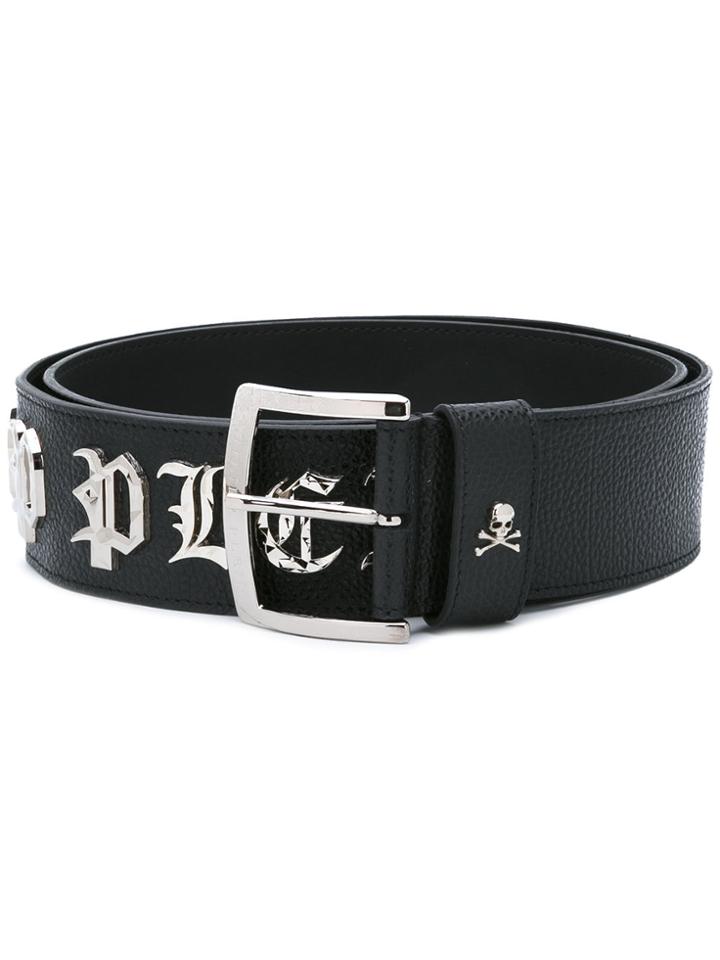 Philipp Plein Embellished Belt - Black