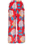 A Peace Treaty Talla Floral Print Trousers - Red