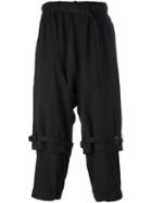 Yohji Yamamoto 'h' Trousers, Men's, Size: 4, Black, Cupro/wool