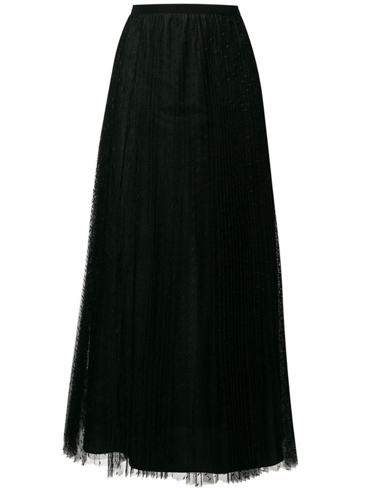 Red Valentino Tulle Maxi Skirt - Black
