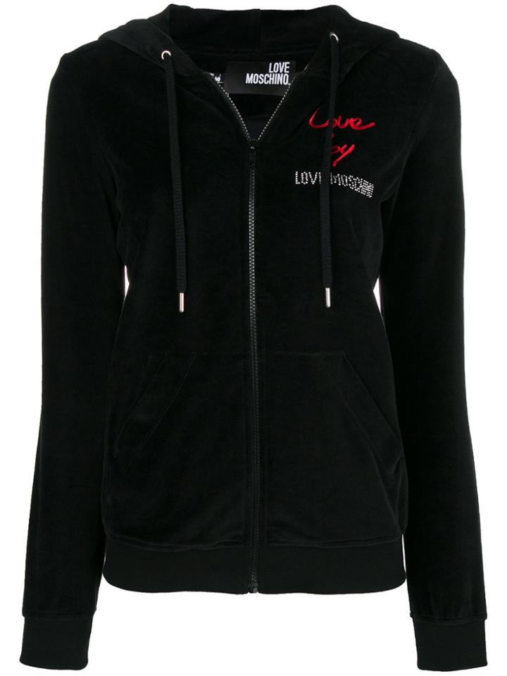 Love Moschino Love By Hoodie - Black