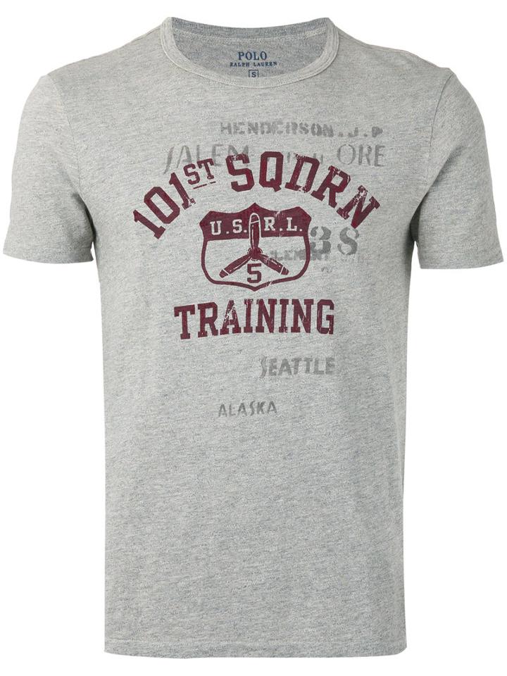 Polo Ralph Lauren Printed Logo T-shirt, Men's, Size: Small, Grey, Cotton