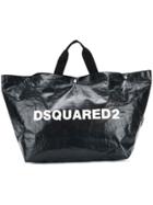 Dsquared2 Logo Printed Tote Bag Large - Black