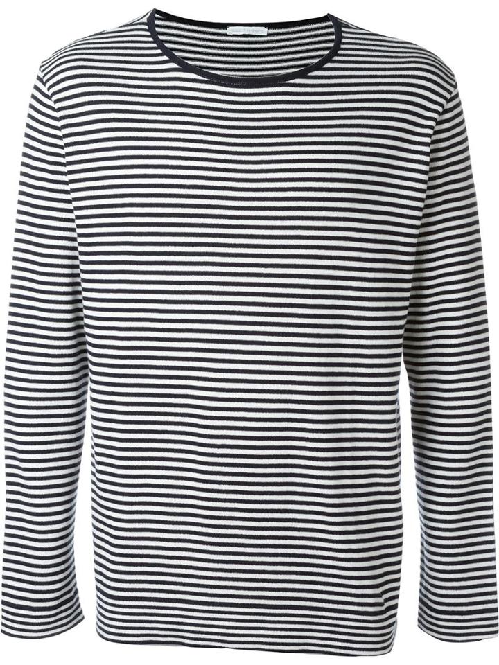 Société Anonyme Boat Neck Sweater, Men's, Size: M, Blue, Cotton