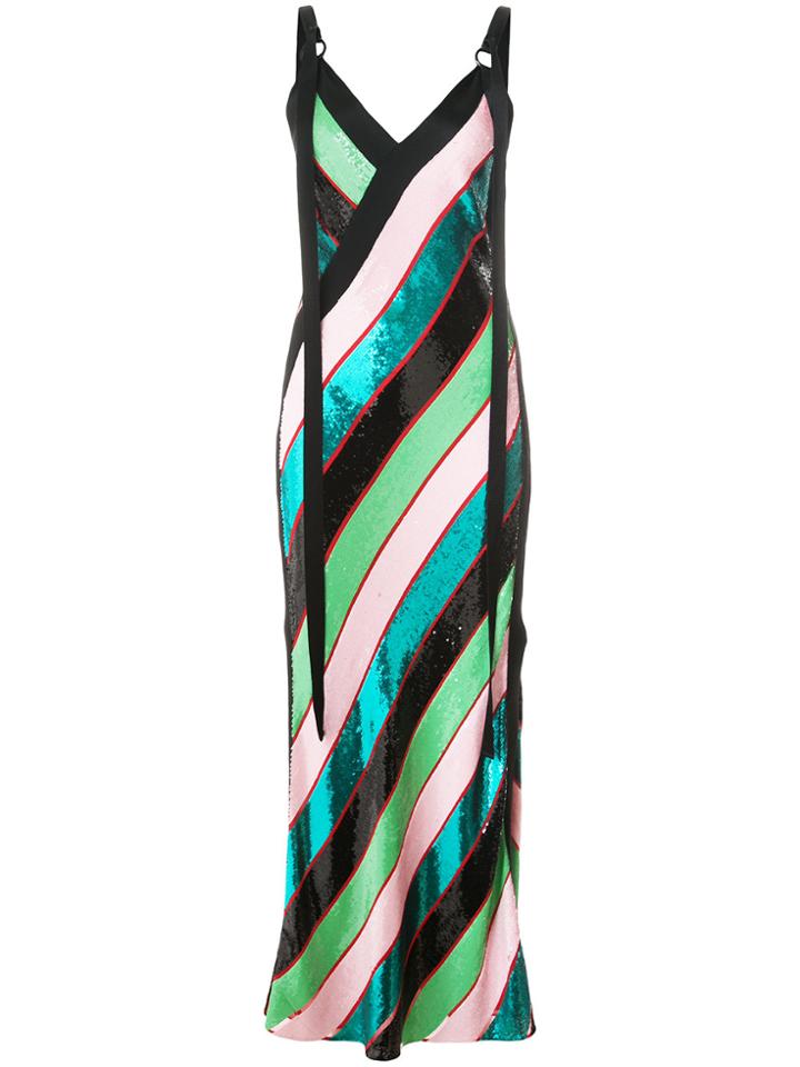 Dvf Diane Von Furstenberg Candy Stripe Maxi Dress - Multicolour