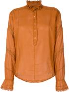 Isabel Marant Étoile - Louna Blouse - Women - Cotton - 42, Yellow/orange, Cotton