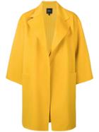 Theory Oversized Fit Coat - Yellow