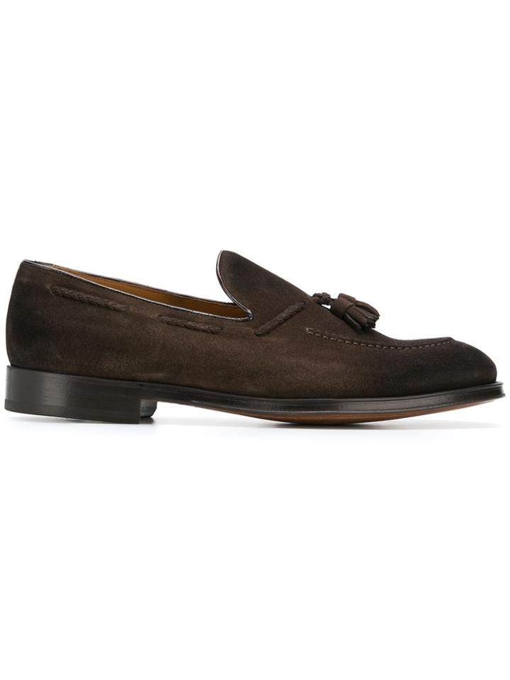 Doucal's Hanging Tassel Loafers - Brown