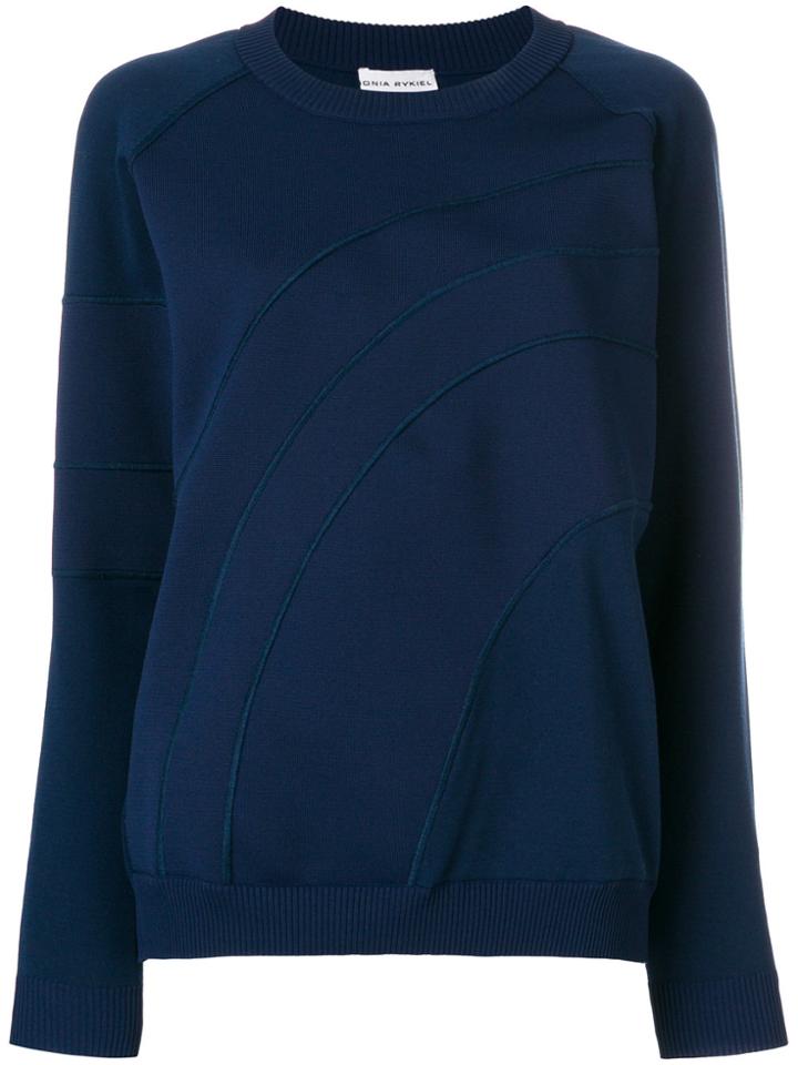 Sonia Rykiel Milano Knit Boyfriend Jumper - Blue