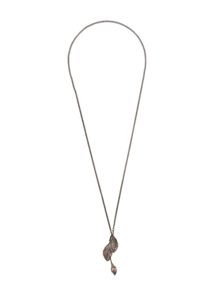 Werkstatt:münchen Leaf-pendant Necklace - Silver