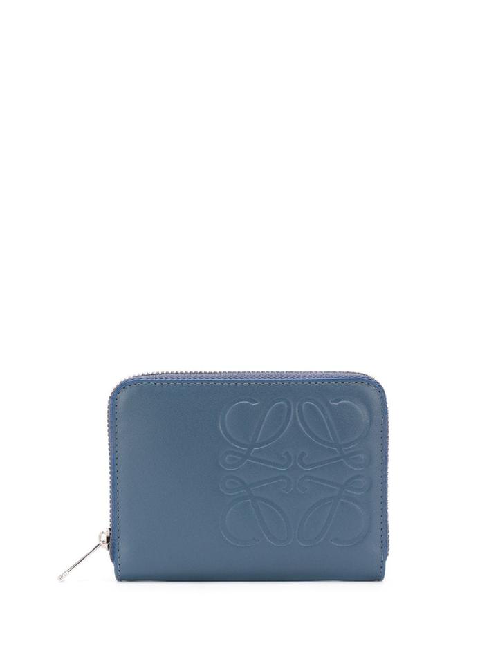 Loewe Anagram Zipped Wallet - Blue