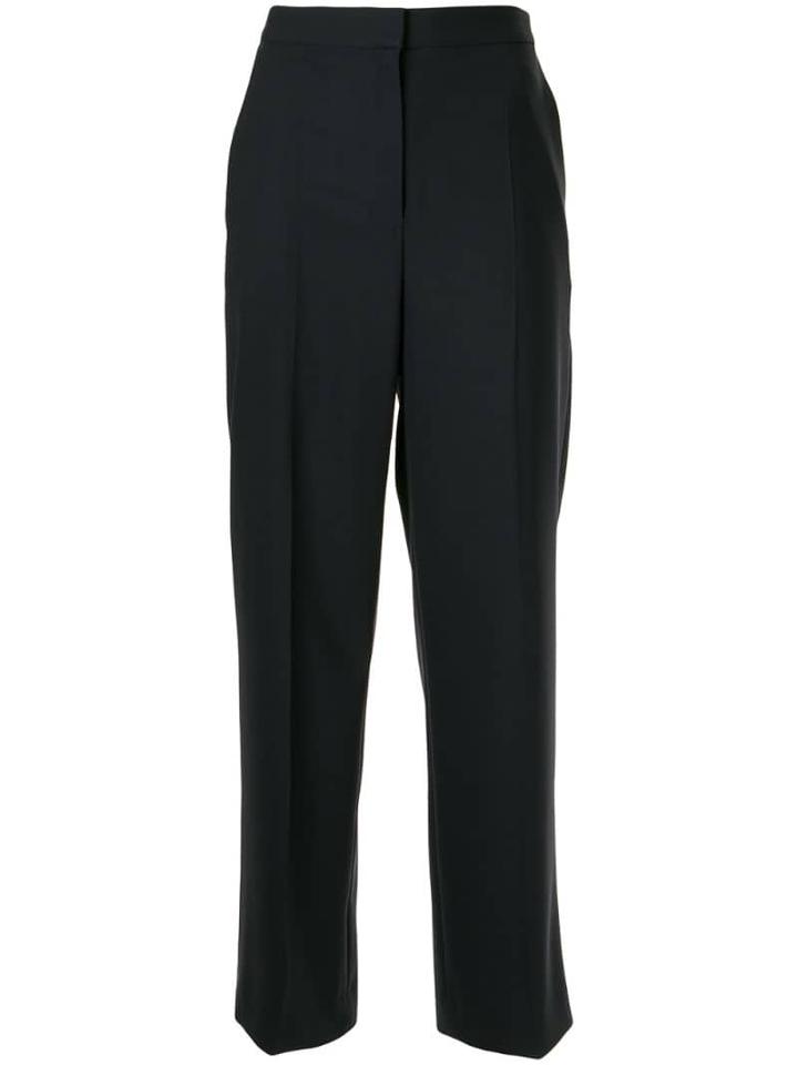 Des Prés Plain Tailored Trousers - Black