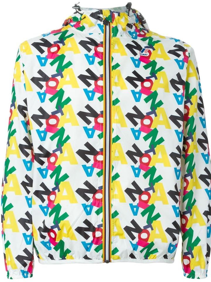Excelsior X Expo K-way X Antonia Windbreaker, Men's, Size: Medium, White, Polyamide